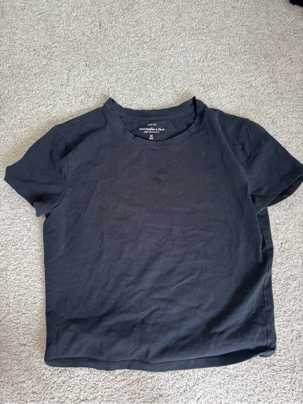 Abercrombie & Fitch Black Short Sleeve Crew Tee